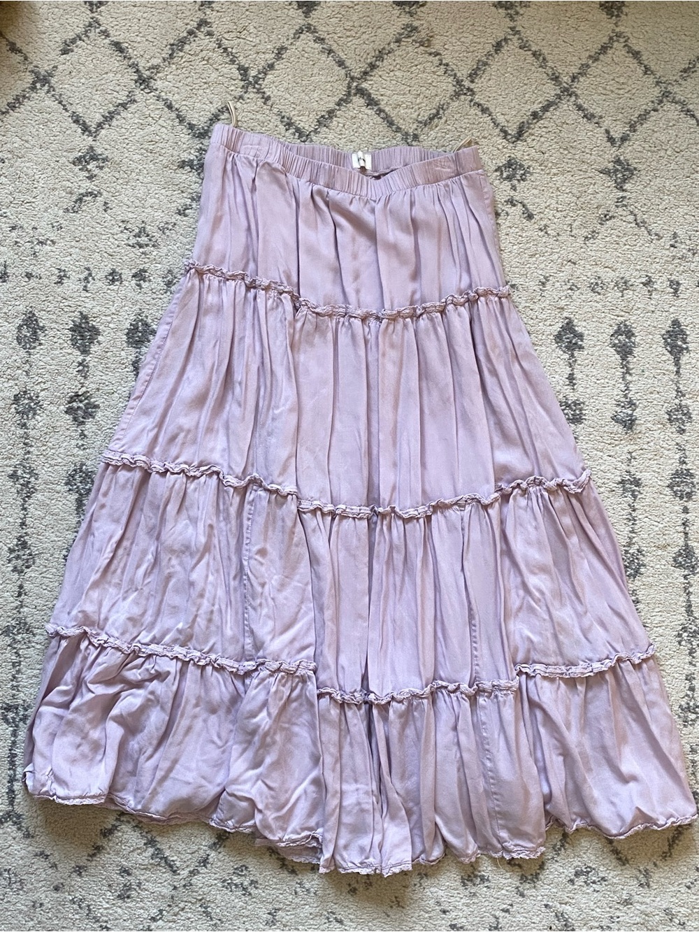 Aritzia Wilfred Tiered Maxi Skirt